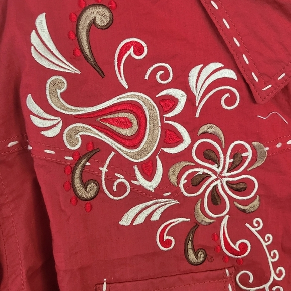 Panhandle Slim Pearl Snap Embroidered Western Rodeo Shirt - Picture 2 of 9